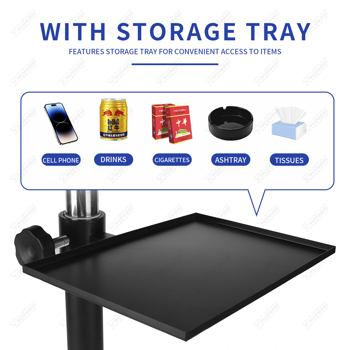TAIDU New Design Spring Hand Bracket with Tray