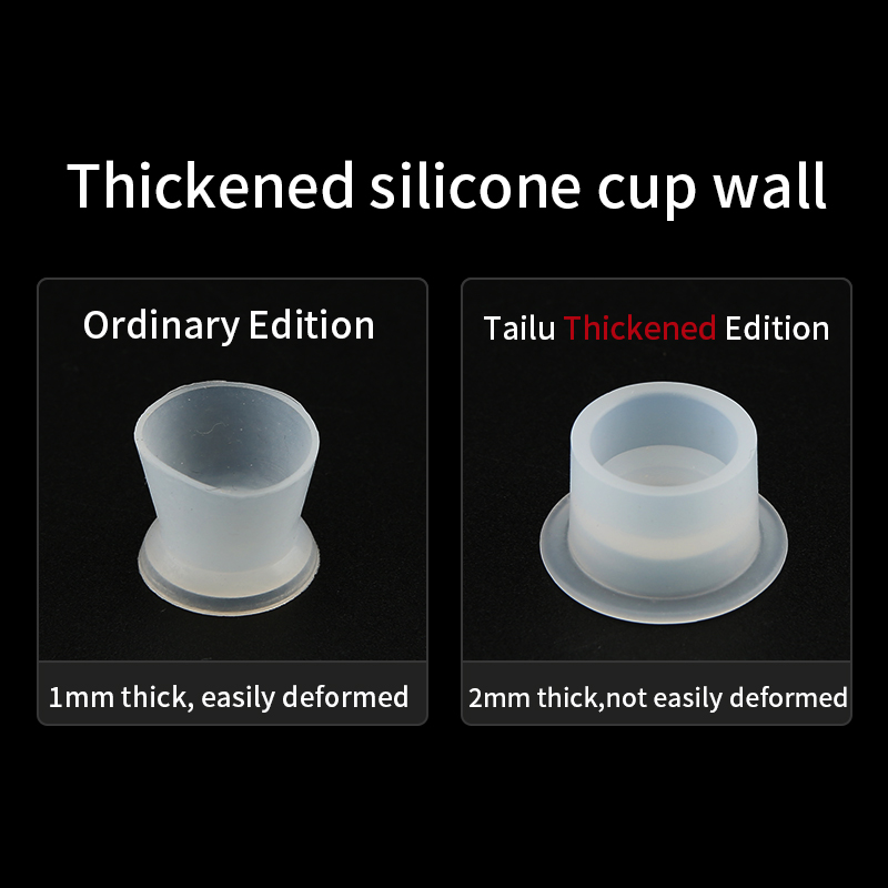TAIDU Thickened Silicone Tattoo Ink Cup