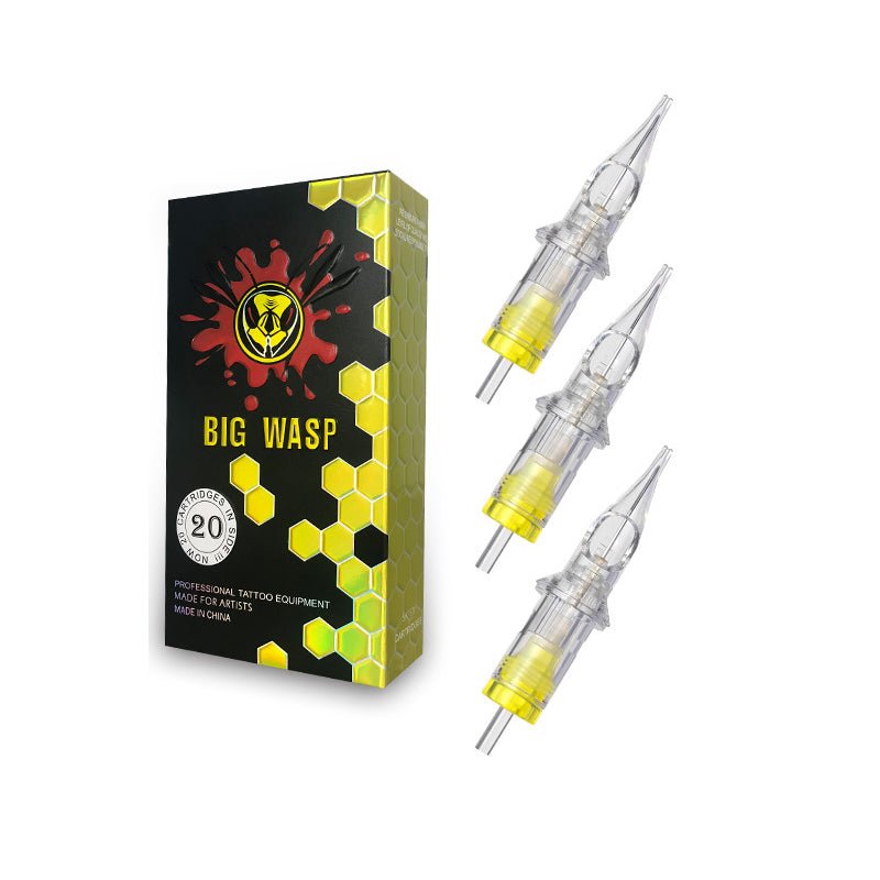 BIG WASP Cartridges Transparent & Textured Needles-Round Shader