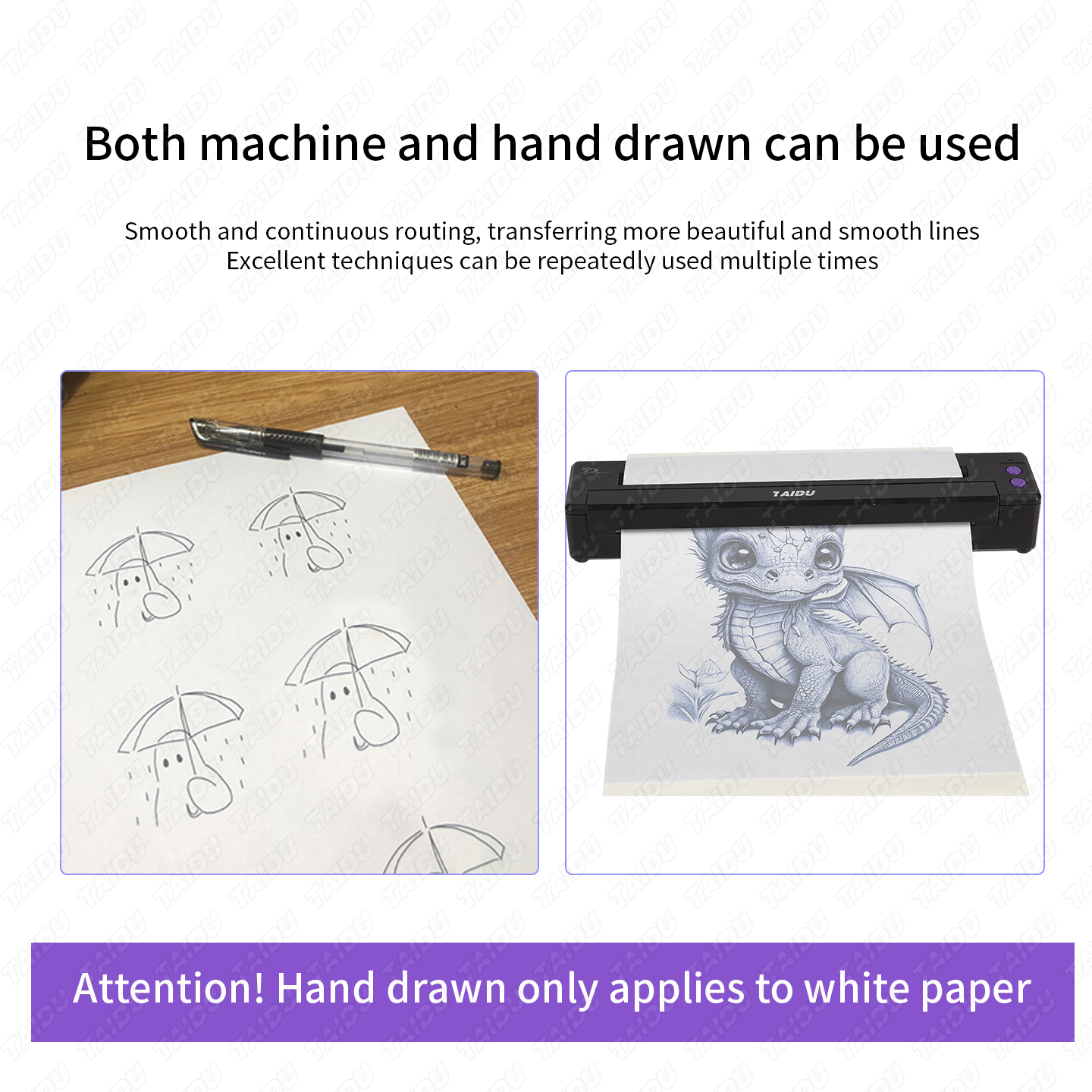 Taidu 5D double-layer transfer paper（Both white paper and transparent paper can be printed on.）