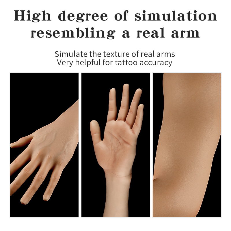 TAIDU New 3D Tattoo Imitation Silicone Arms