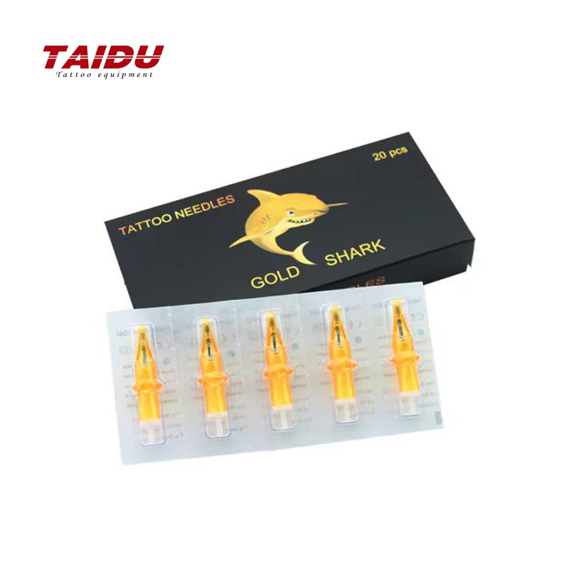 TAIDU Golden Shark Tattoo All-in-one Needle 20 Pieces/box