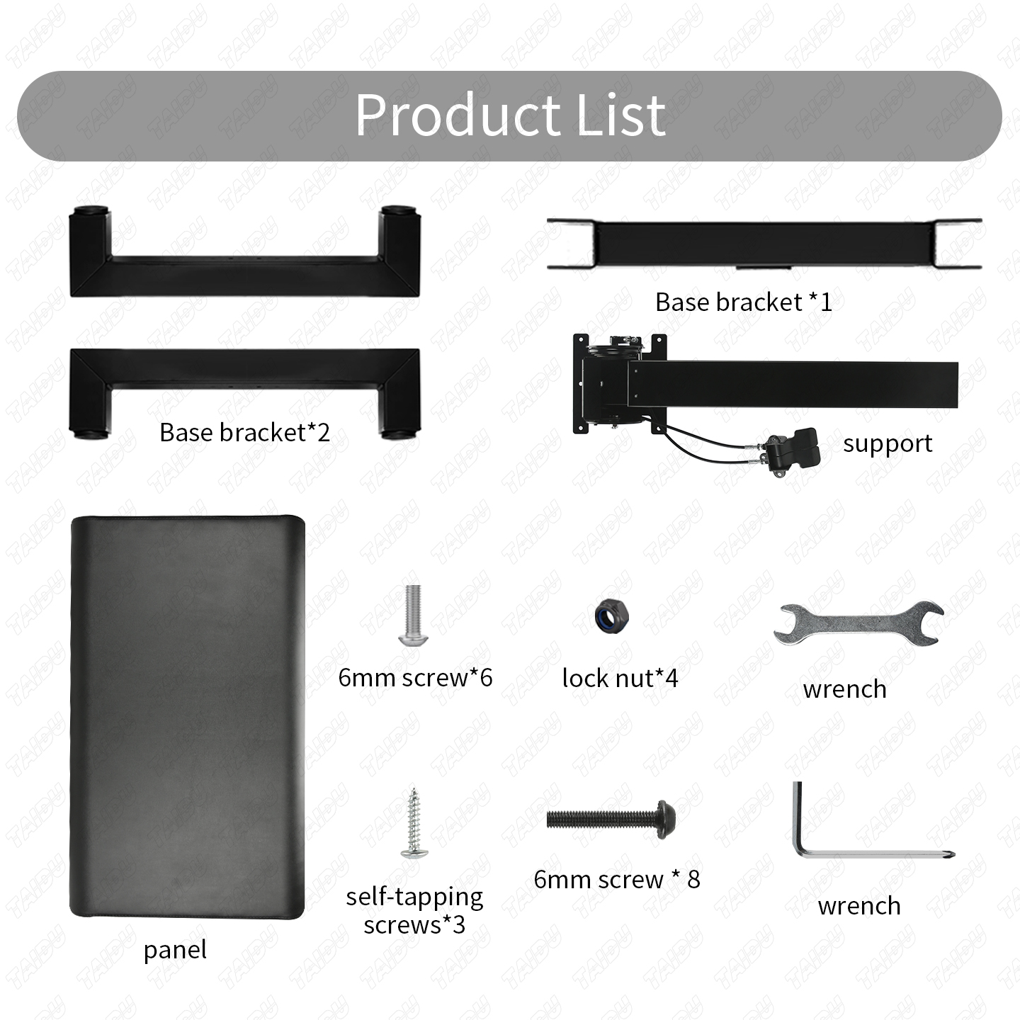 TAIDU ST-34 Multifunctional Pneumatic Armrest – Stable & Non-Wobbly