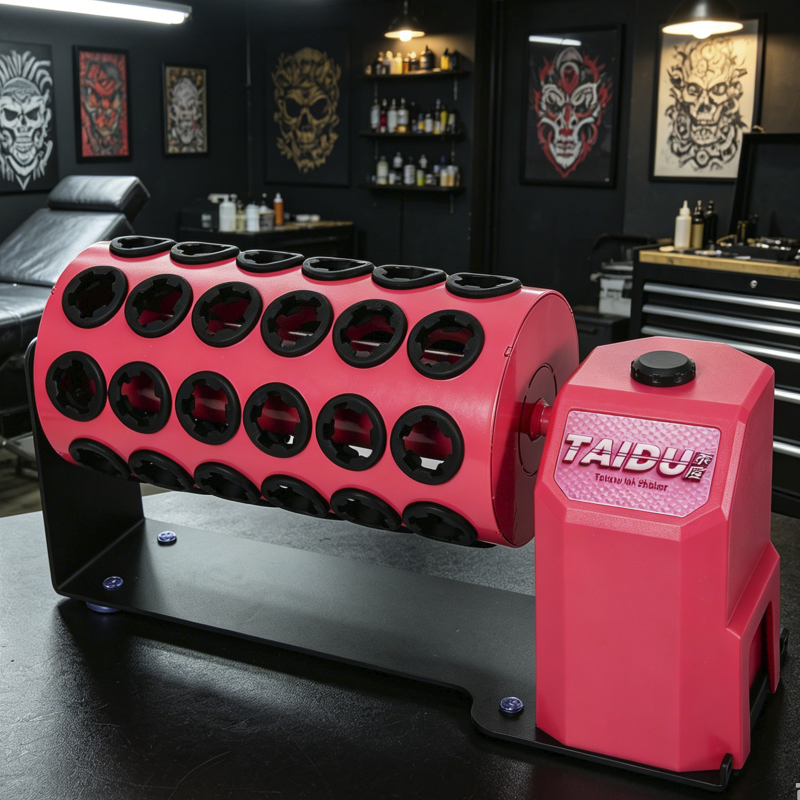 TAIDU New Rotary Tattoo Ink Rack 48h Holes 1oz (PINK AVAILABLE)