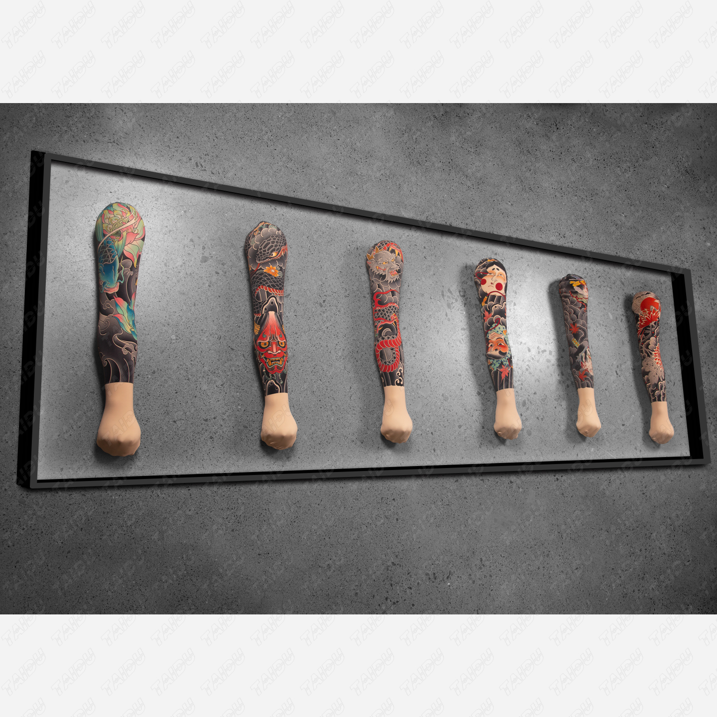 TAIDU Silicone arm tattoo, suitable for practice and display