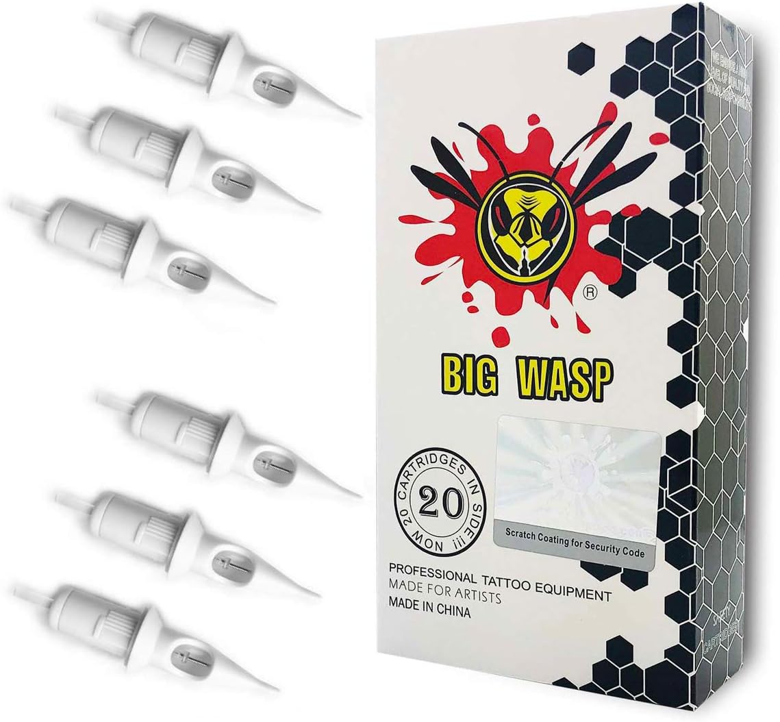 BIGWASP Professional Disposable Tattoo Needle Cartridges 20pcs