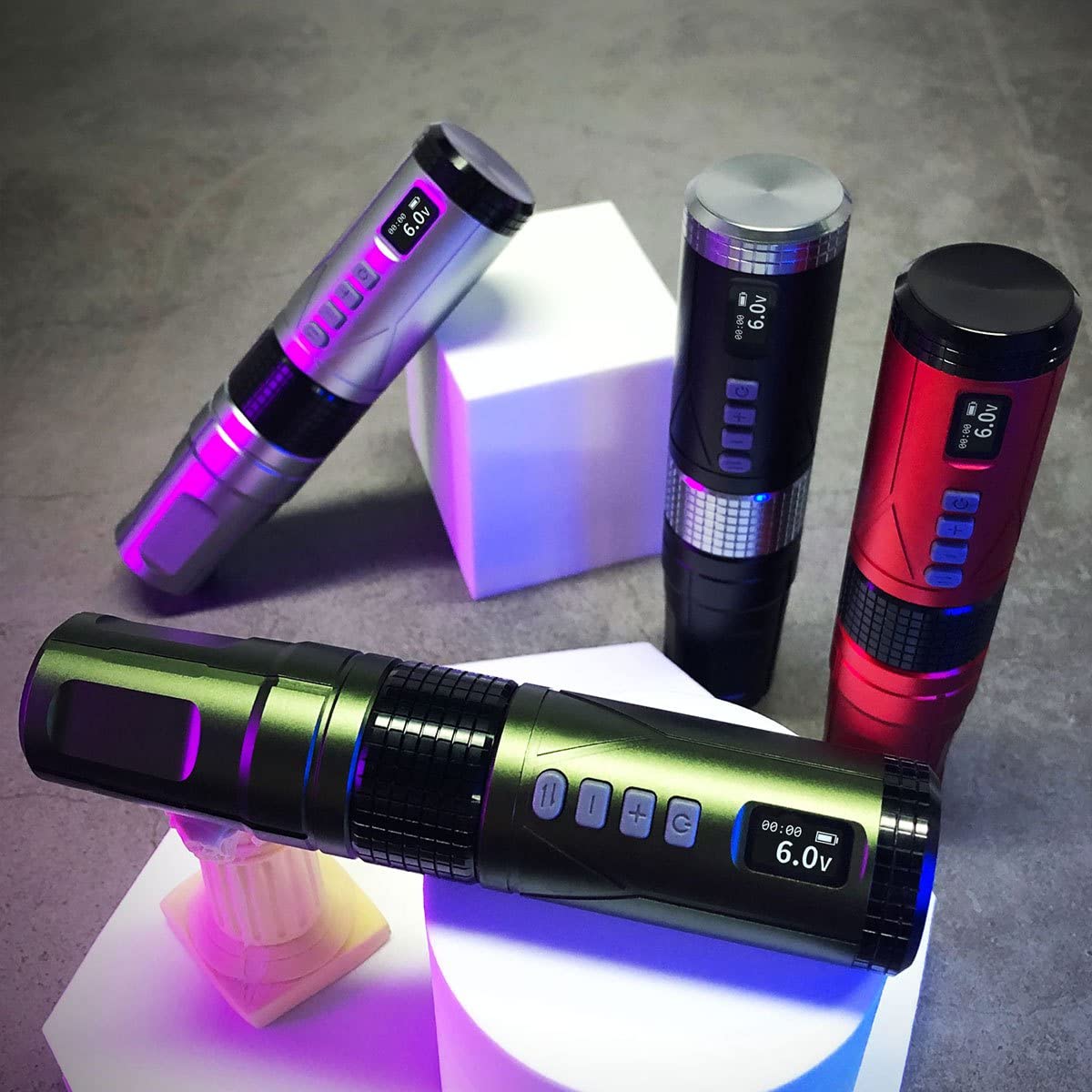 BRONC V8 Tattoo Machine Rotary Pen Style Supply Coreless Motor 2,000mAh Battery Power