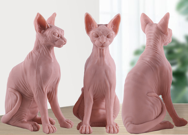 TAIDU High-quality simulation silicone cat tattoo model practice skin