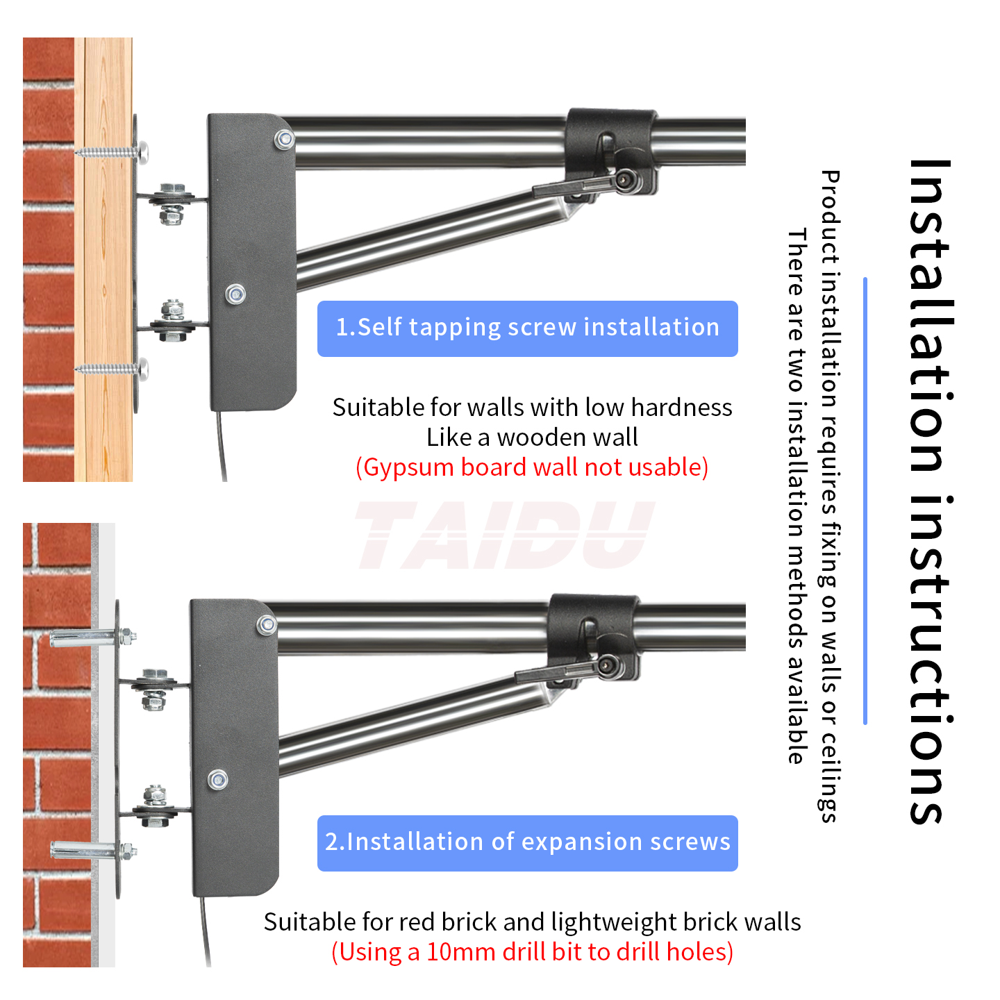 TAIDU PL-48 Large Panel Telescoping Tattoo Wall Light