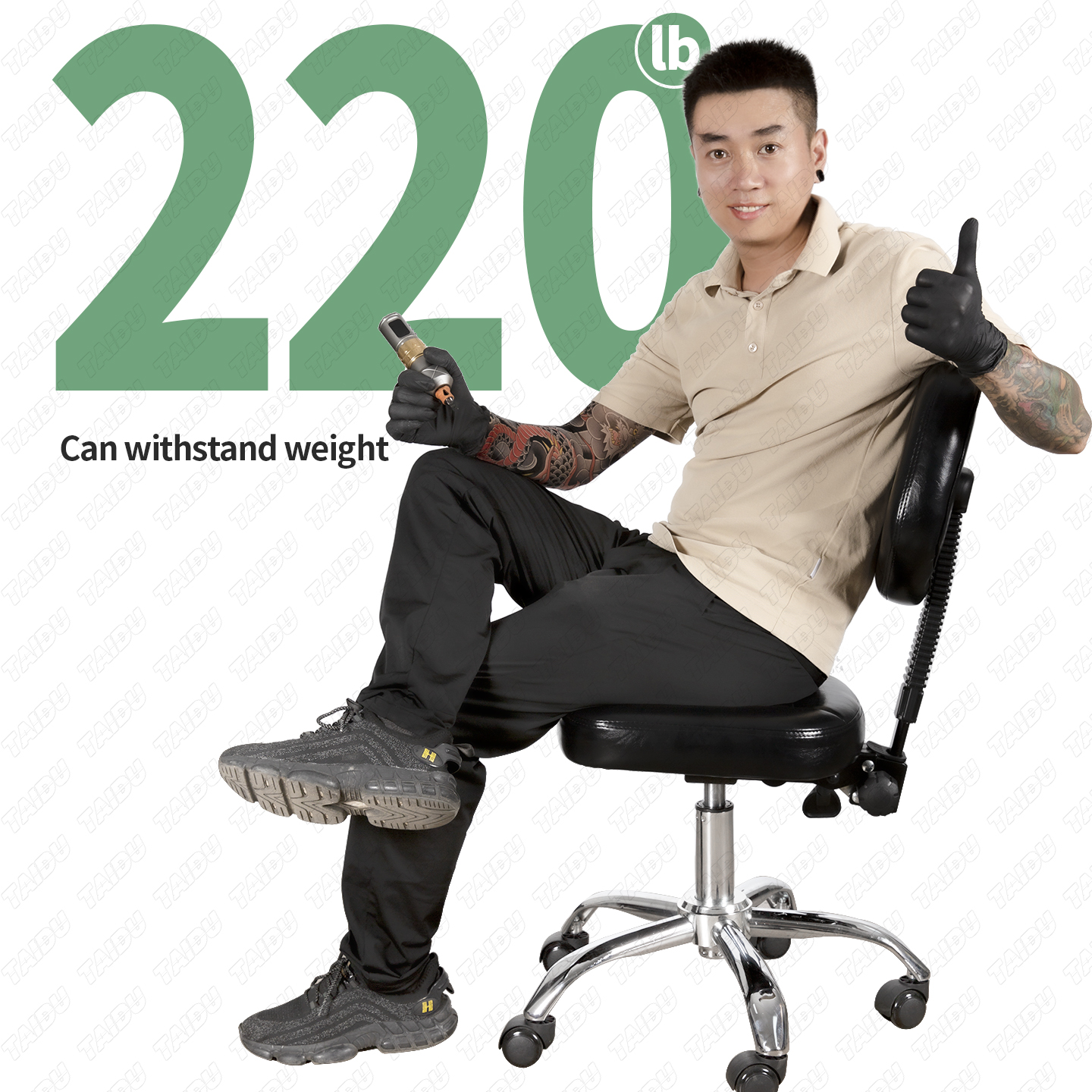 Multi-functional new model pneumatic lift tattoo chair （Special Launch Offer）