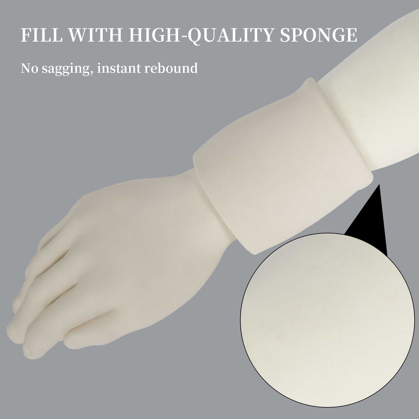TAIDU High-Quality Tattoo Practice Silicone Forearm with Hand