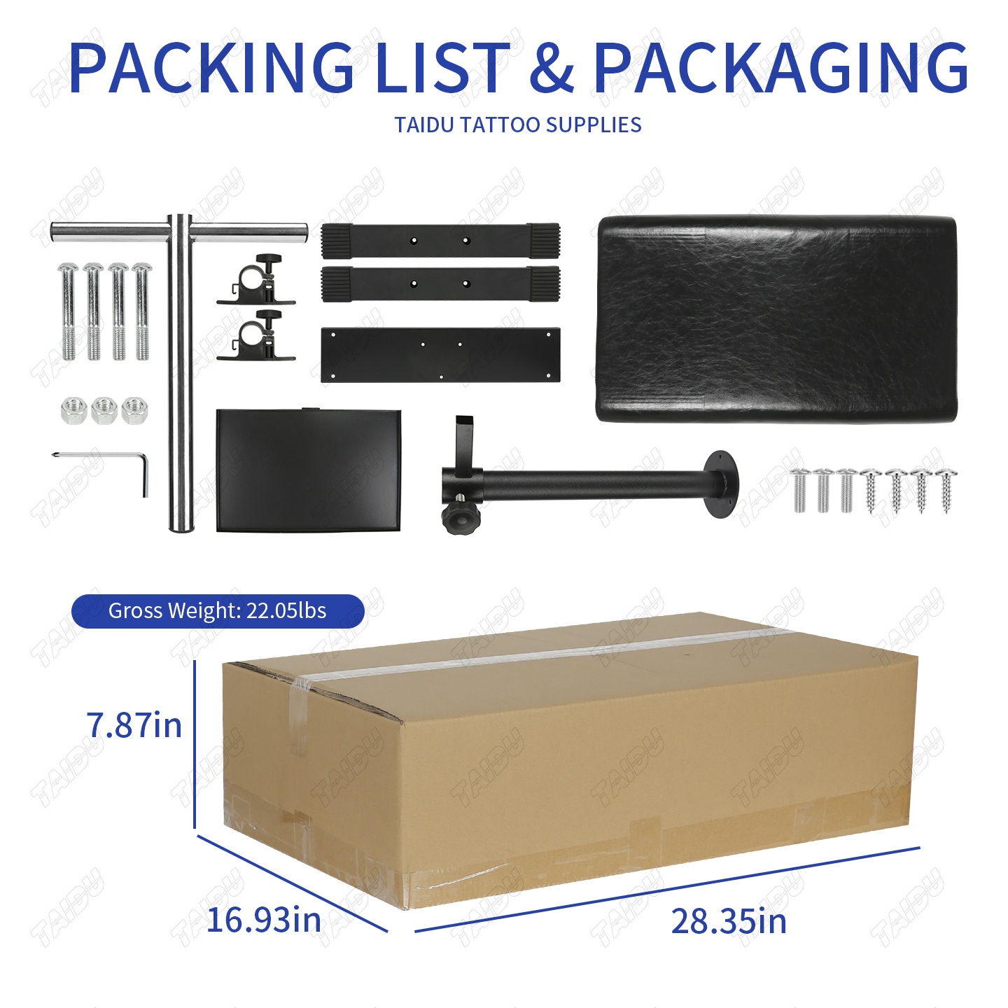 TAIDU New Design Spring Hand Bracket with Tray