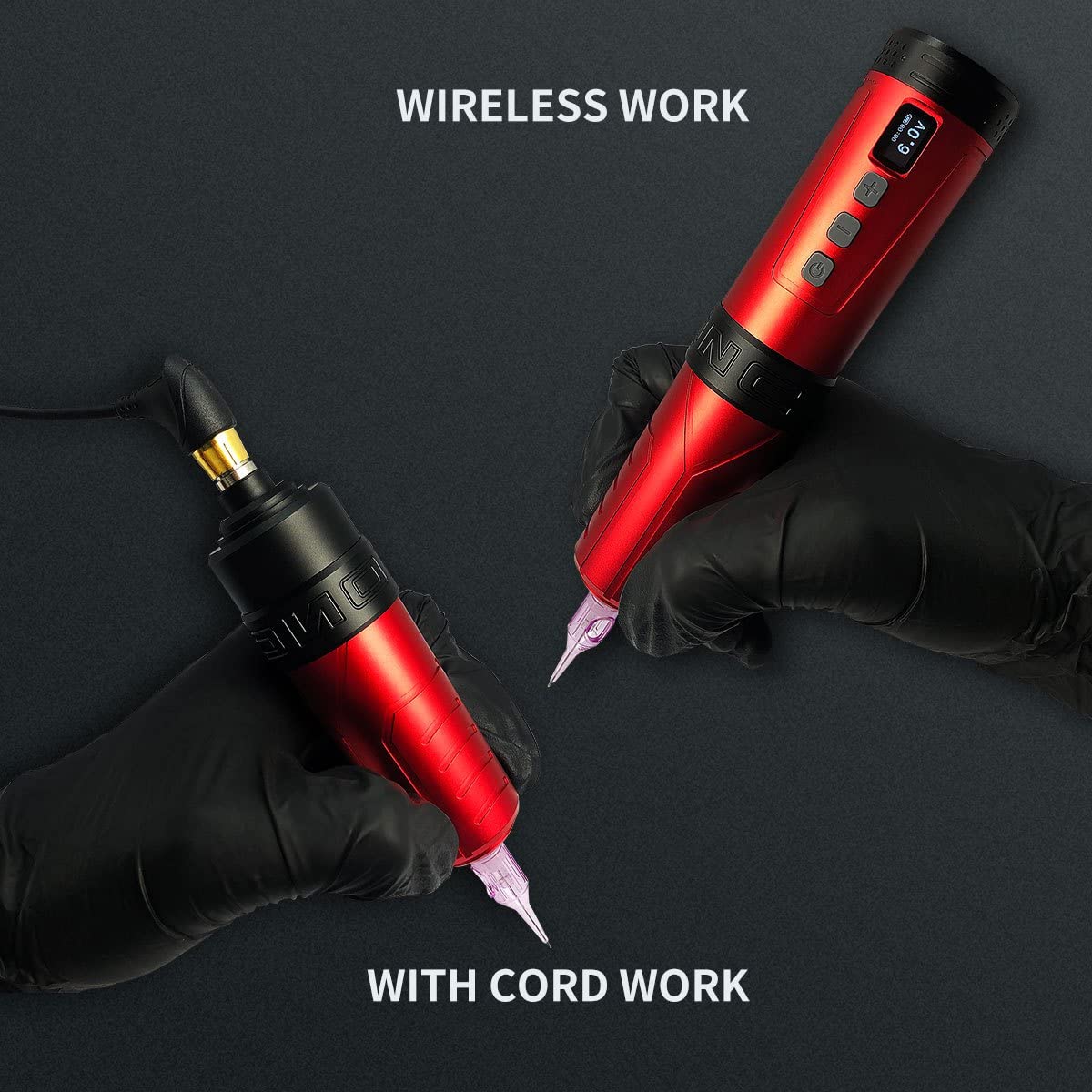 BRONC V6 Tattoo Machine Rotary Pen Style Supply Coreless Motor 2,000mAh Battery Power (3.5mm Stroke)