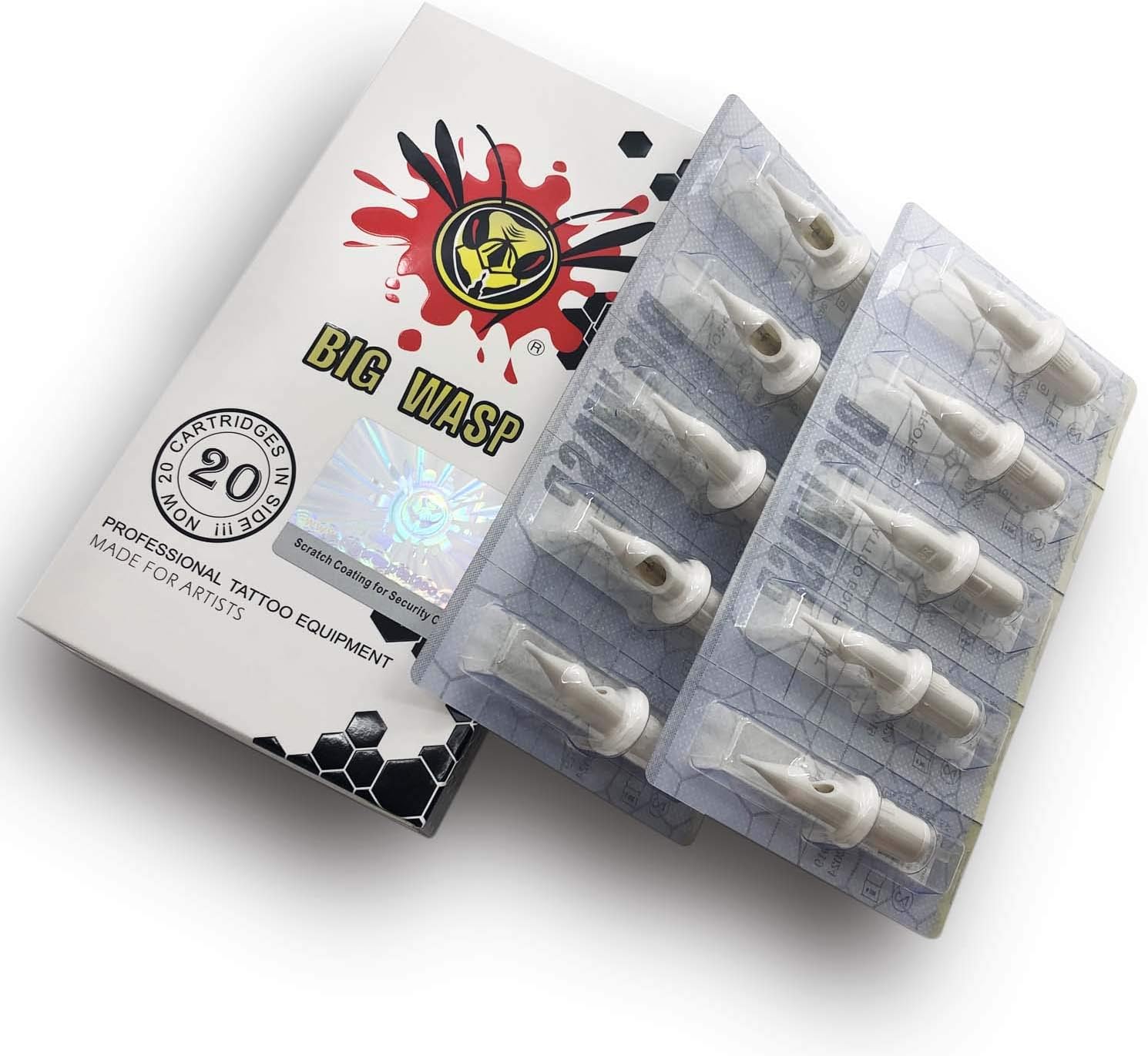 BIGWASP Professional Disposable Tattoo Needle Cartridges 20pcs