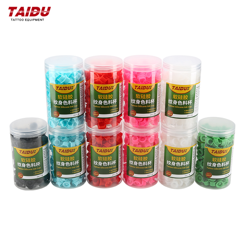 TAIDU Thickened Silicone Tattoo Ink Cup