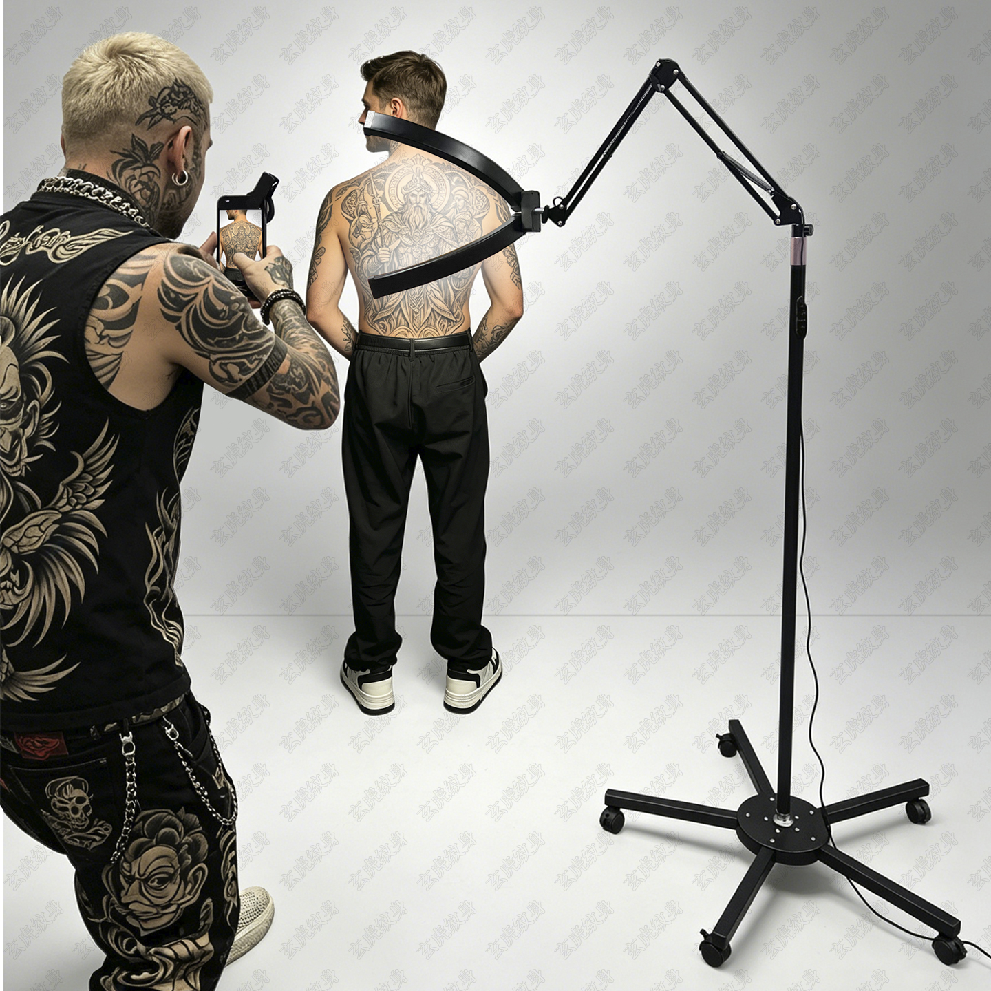 TAIDU X5 Anti-Glare Floor Stand Tattoo Shading Light 