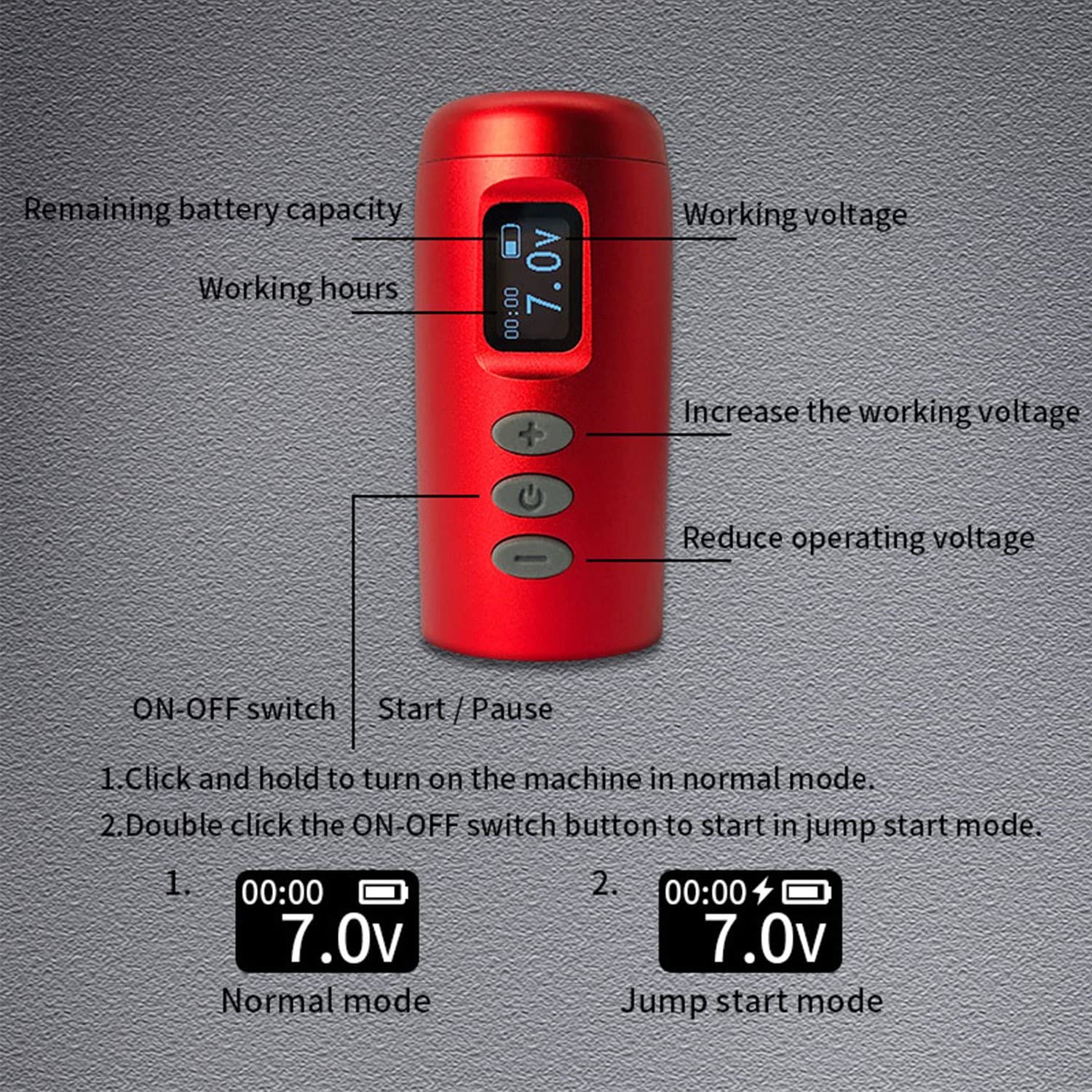 Bronc MAGIC Wireless Tattoo Pen Rotary Pen Style Supply