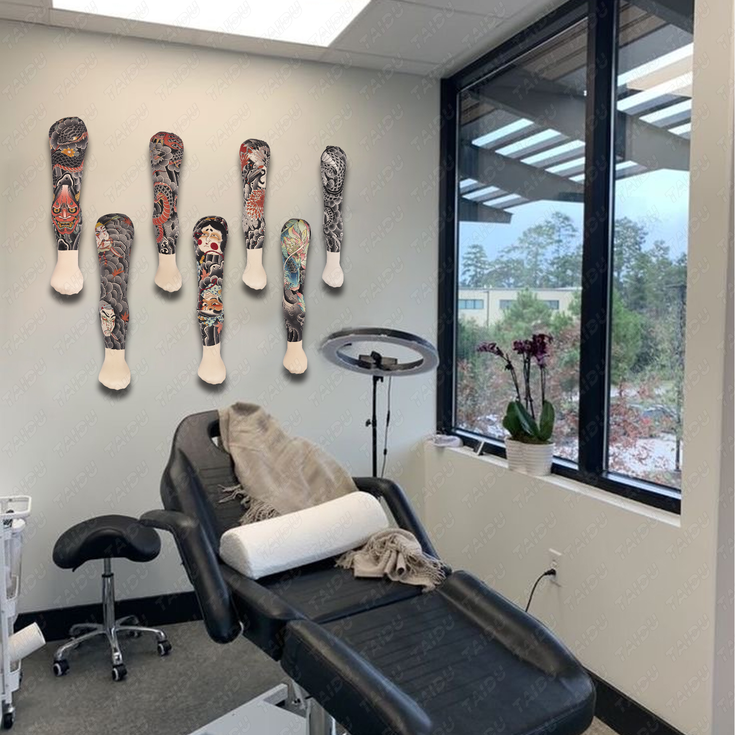 TAIDU Silicone arm tattoo, suitable for practice and display