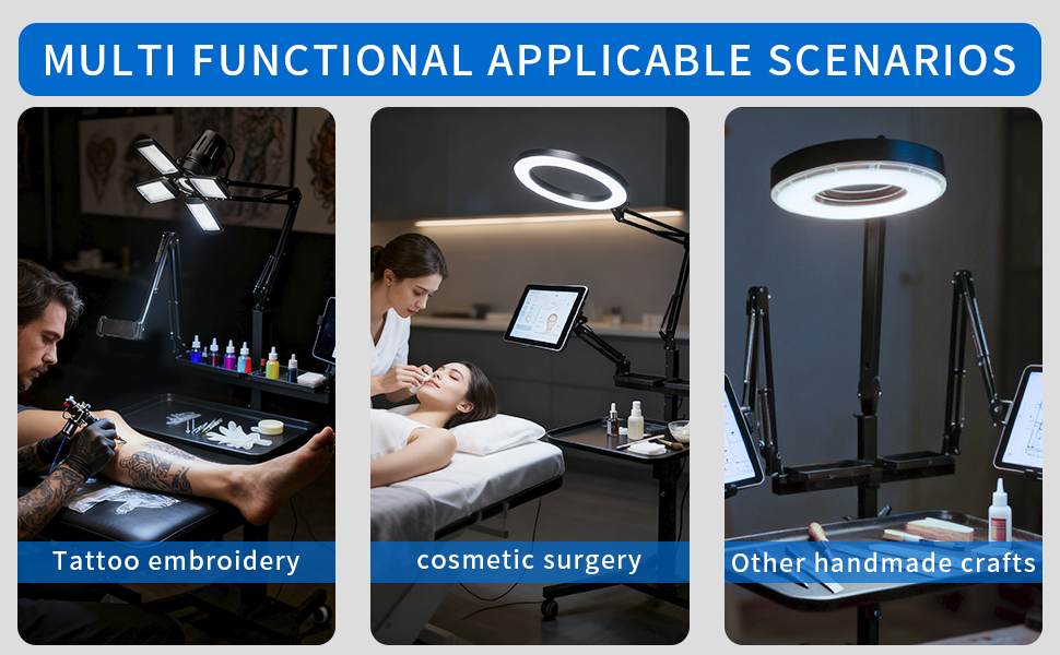 TAIDU X2 Upgraded Multi-Function Workbench with Light and Phone Holder