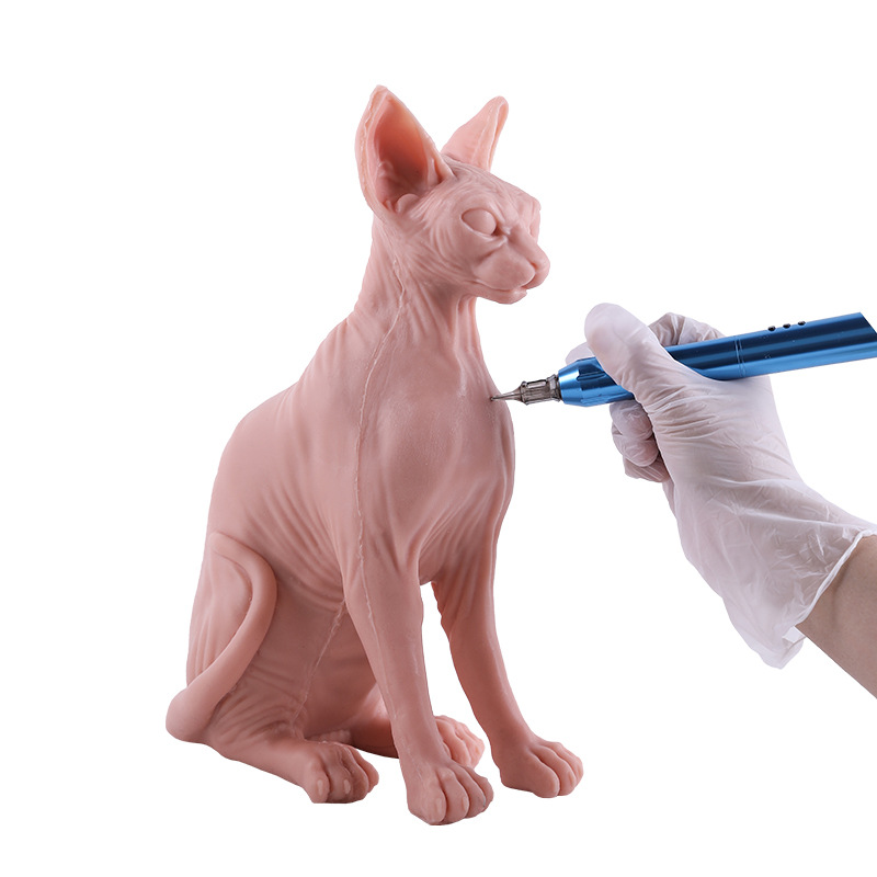 TAIDU High-quality simulation silicone cat tattoo model practice skin
