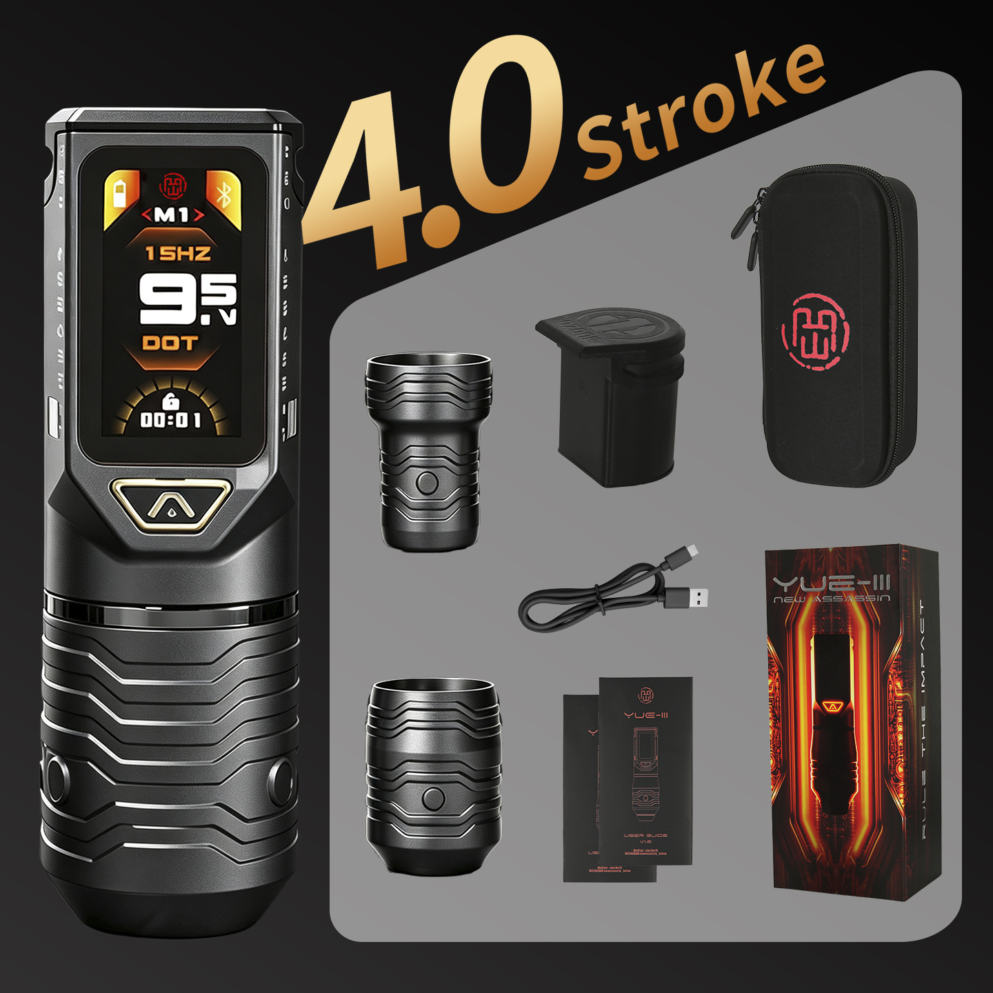 New generation YUE III long-stroke wireless tattoo pen