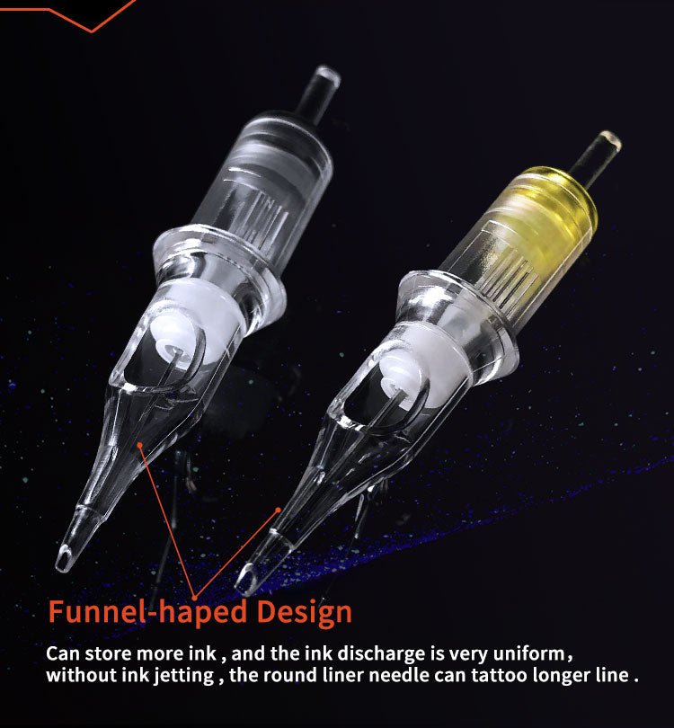 BIG WASP Tattoo Cartridges Transparent & Textured - Soft Edge Magnums