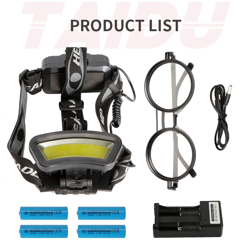 TAIDU Tattoo Work Polarized Headlamp & Magic Glasses Anti-Glare Kit