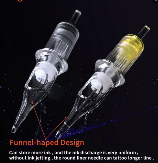 BIG WASP Cartridges Transparent & Textured Needles-Round Liner