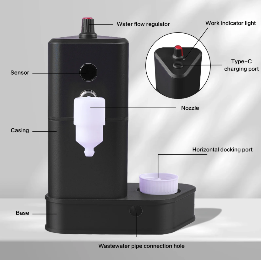 TAIDU New Upgraded Tattoo Needle Cleaner with Base