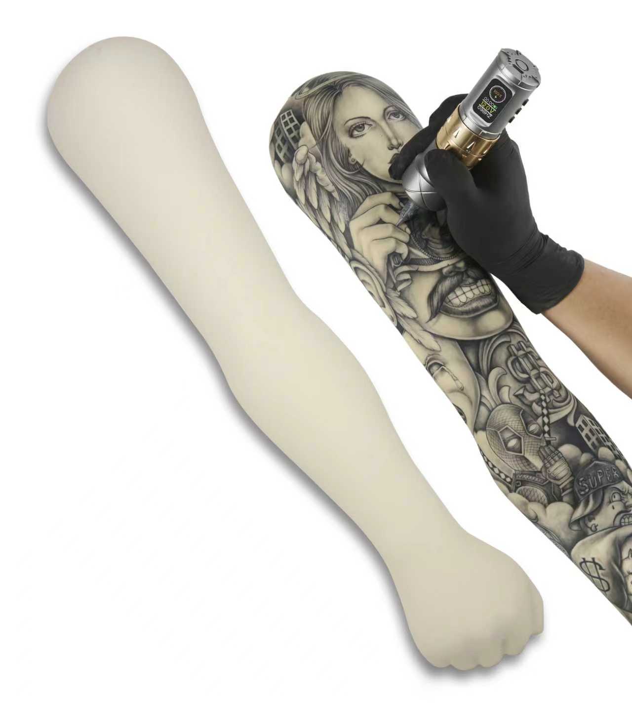 TAIDU Paint Tattooed Silicone Exercises Skin The Entire Arm