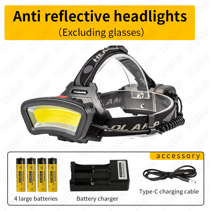 TAIDU Tattoo Work Polarized Headlamp & Magic Glasses Anti-Glare Kit