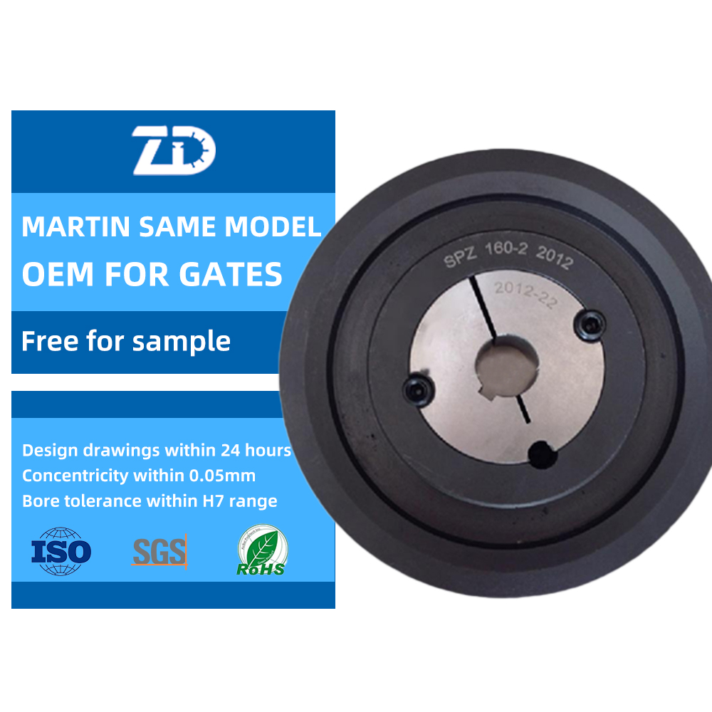 High Quality Cast lron taper bore pully and SPA SPB SPC SPZ V pulley synchronous pulleys taper bush