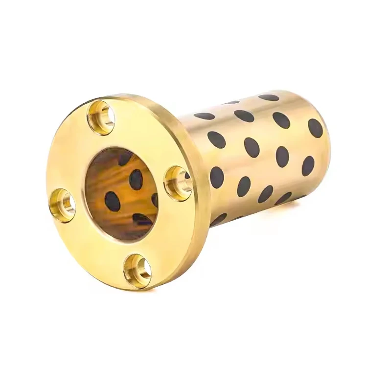 Hot Sale Steel Iron Brass Flange Ball Bronze Oil-free Bushings Bearing-ZHENDE