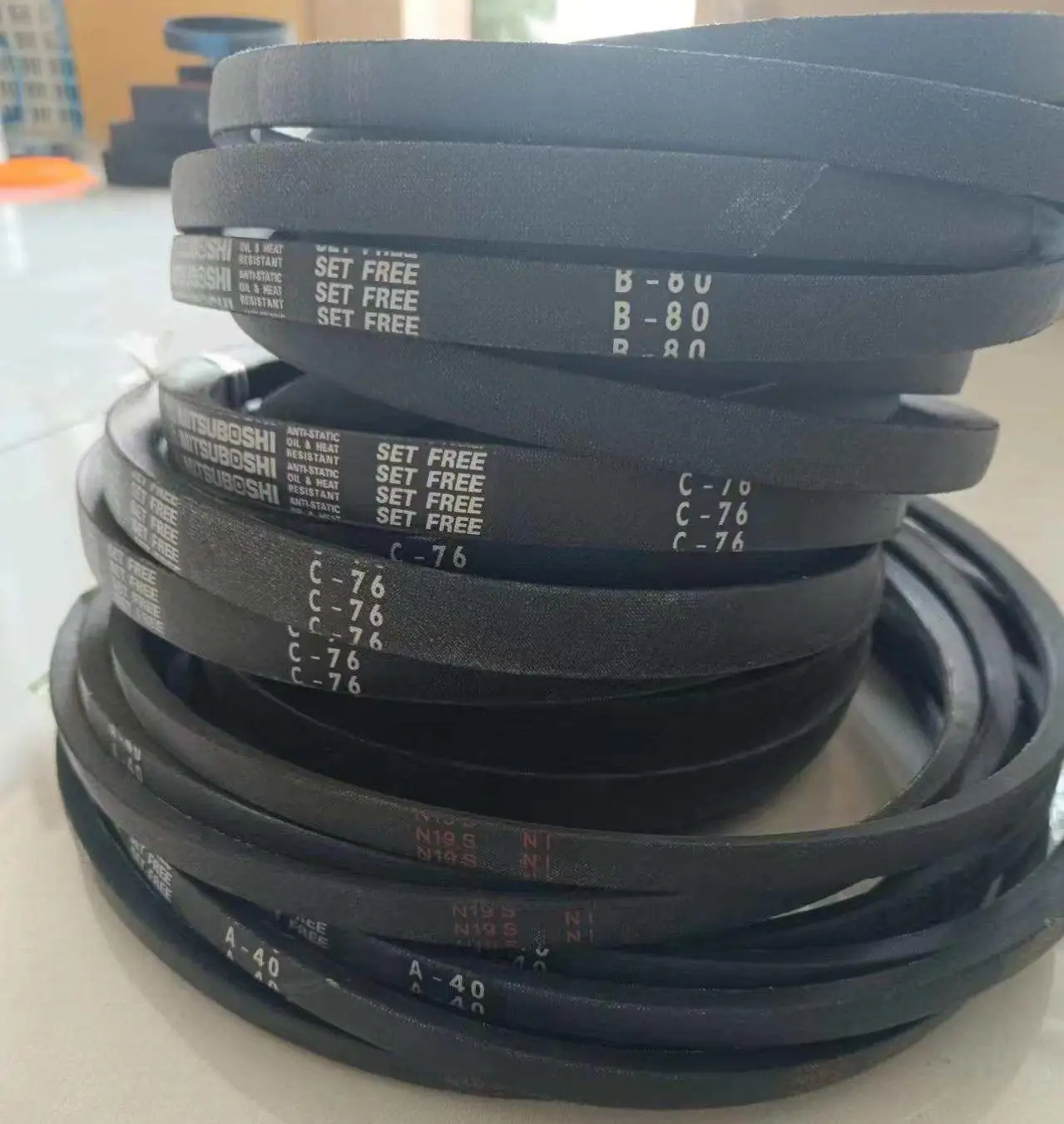 MITSUBOSHI Belt Automobile Vee Belt B Type Industrial Belt B13 B14 B15 B16 B17 B18 B19 B20 B21 B22