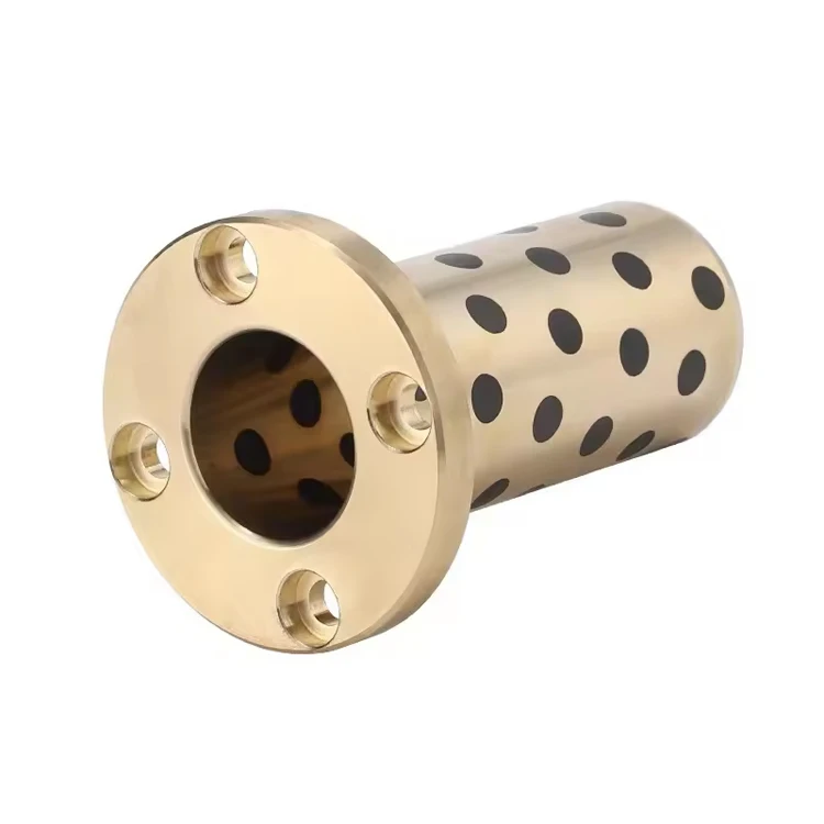 Hot Sale Steel Iron Brass Flange Ball Bronze Oil-free Bushings Bearing-ZHENDE