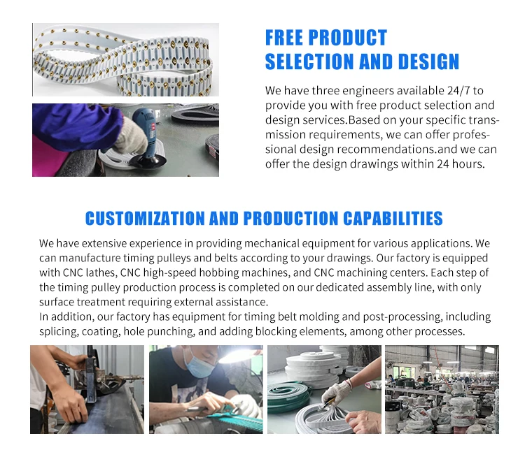AT3 AT10 AT5 AT20 close TPU NFTcoated  mold industrial transmission synchronous PU double side teeth tooth timing belt supplier