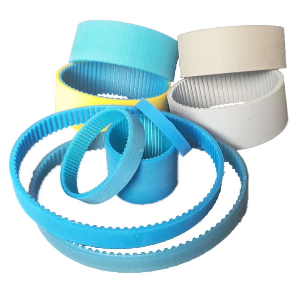 special processing color PU vacuum timing belt Toothed Belt Seamless PU synchronous belt for Wire Stripping Machine-ZHENDE
