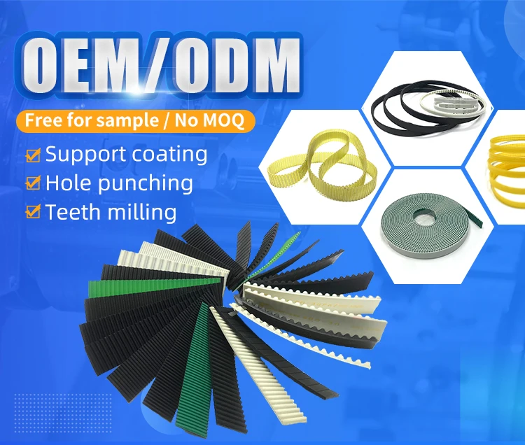 AT3 AT10 AT5 AT20 close TPU NFTcoated  mold industrial transmission synchronous PU double side teeth tooth timing belt supplier