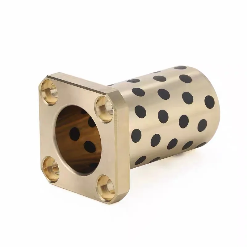 Custom Machined Metal Sleeve Aluminum Stainless Steel Sleeve Bushing Threaded Copper Bronze Brass BushingsBearing Oil free-ZHENDE