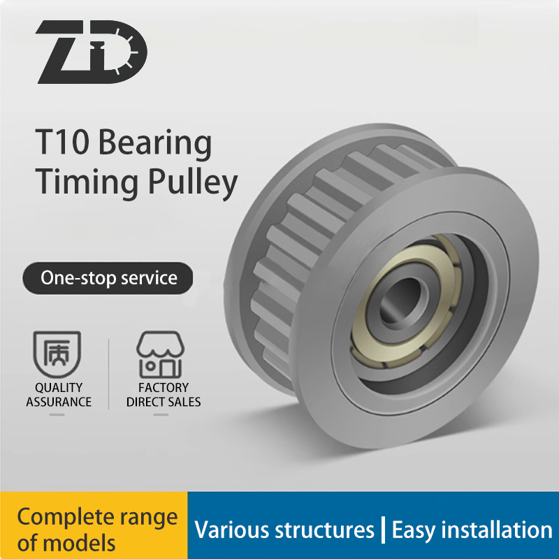 T10 22Teeth Timing Pulley | T10 Single Bearing Tensioner | Tensioning Pulley and Guide Roller | 150