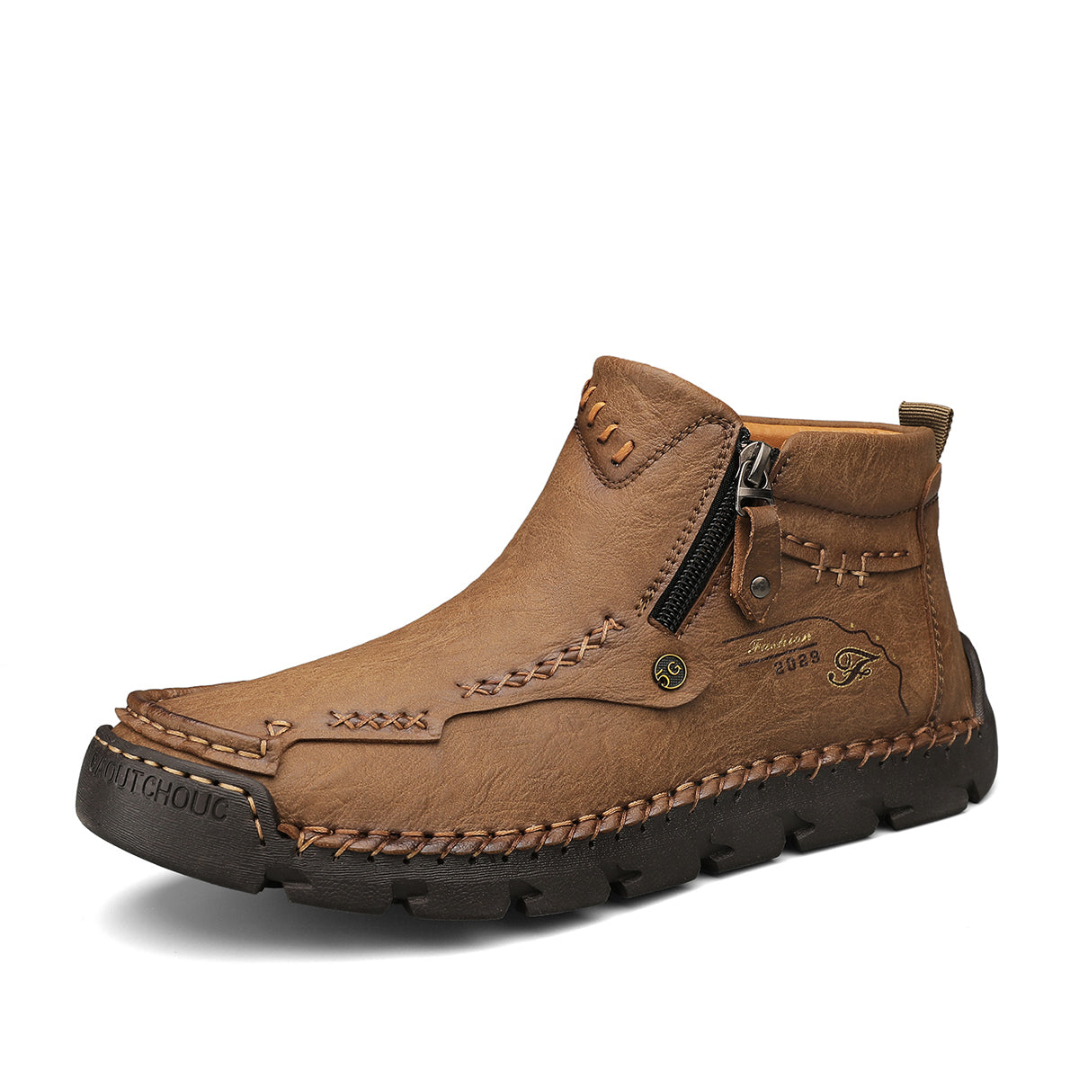 Men's Soft And Breathable Zipper Outdoor Tooling Boots V1