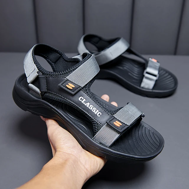 Men Sandals Summer Leisure Beach Holiday Sandals Men Shoes New Outdoor Sneakers Male Retro Comfortable Casual Sandals Men