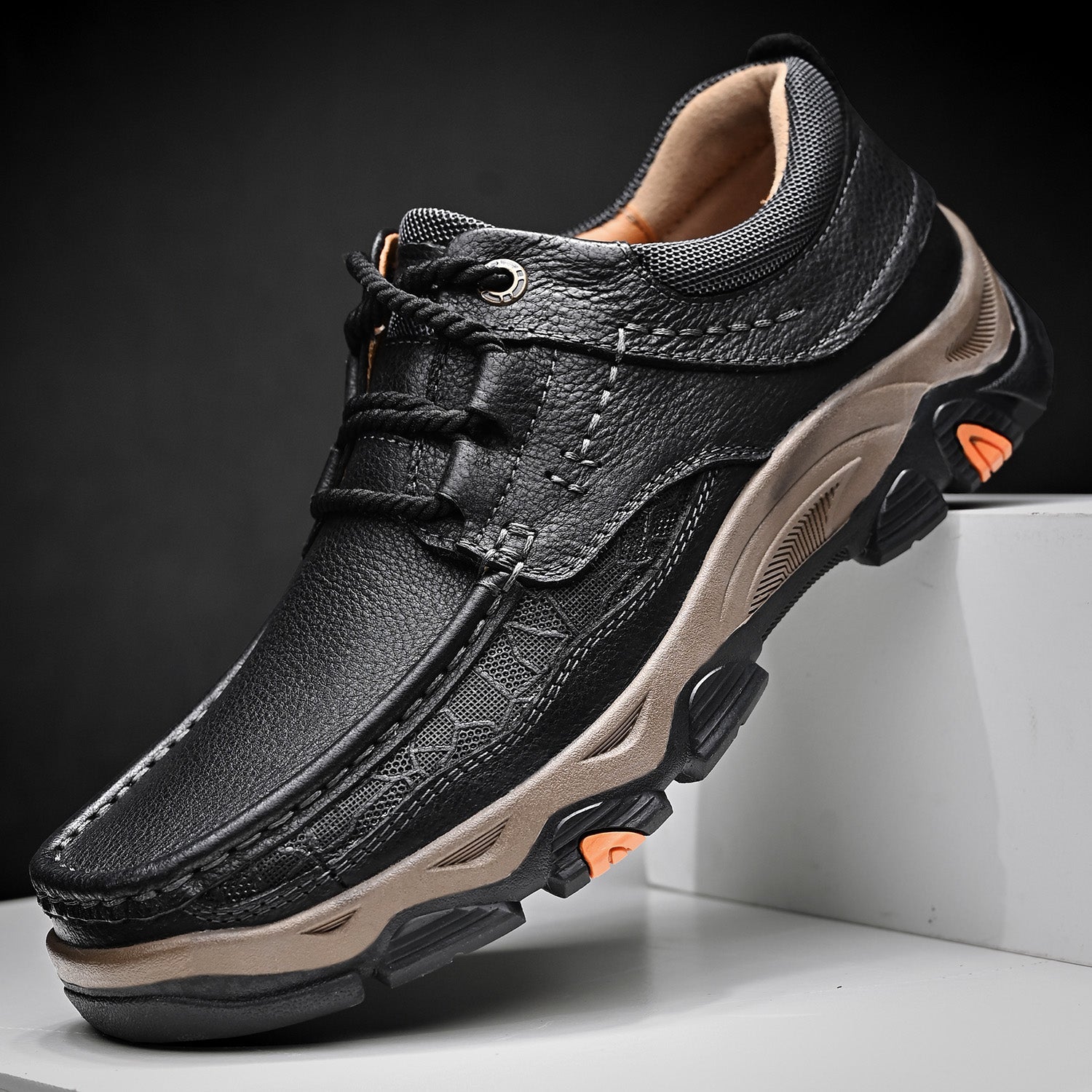 transition with orthopedic and extremely comfortable sole with laces