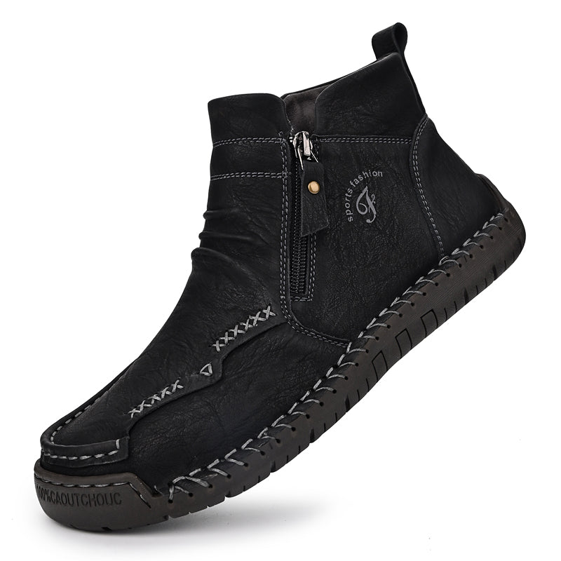 Men's Soft And Breathable Zipper Outdoor Tooling Boots V2