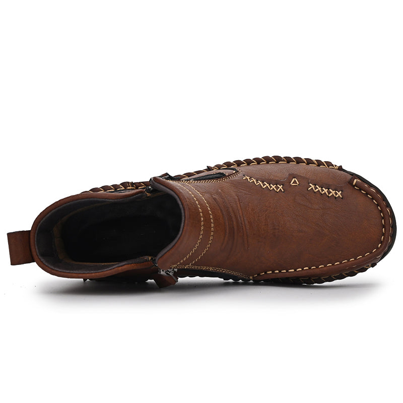 Men's Soft And Breathable Zipper Outdoor Tooling Boots V2