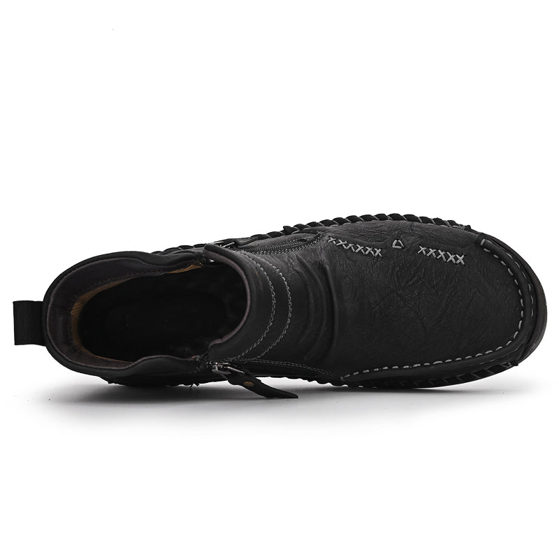 Men's Soft And Breathable Zipper Outdoor Tooling Boots V2