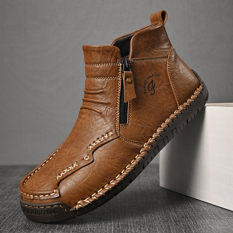 Men's Soft And Breathable Zipper Outdoor Tooling Boots V2