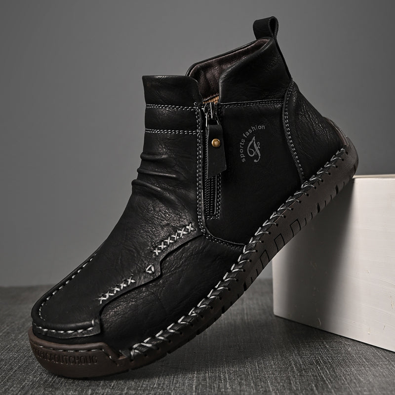 Men's Soft And Breathable Zipper Outdoor Tooling Boots V2