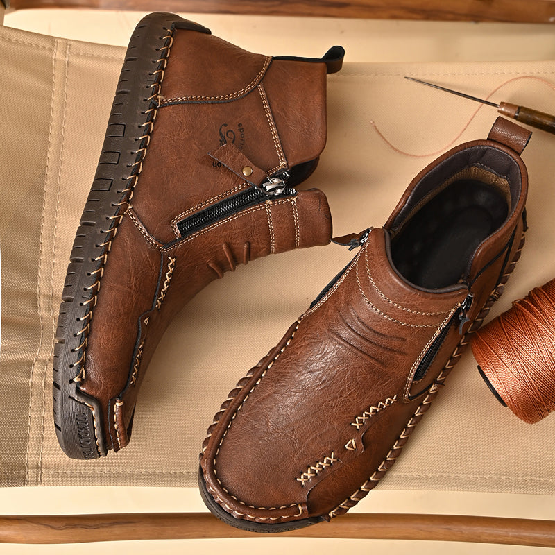 Men's Soft And Breathable Zipper Outdoor Tooling Boots V2