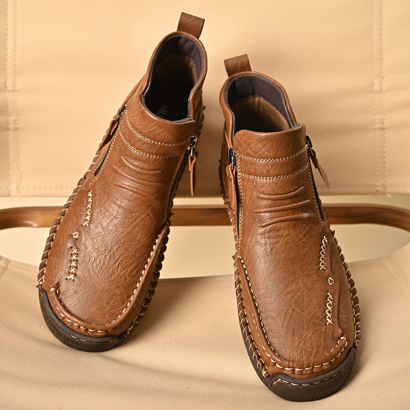 Men's Soft And Breathable Zipper Outdoor Tooling Boots V2